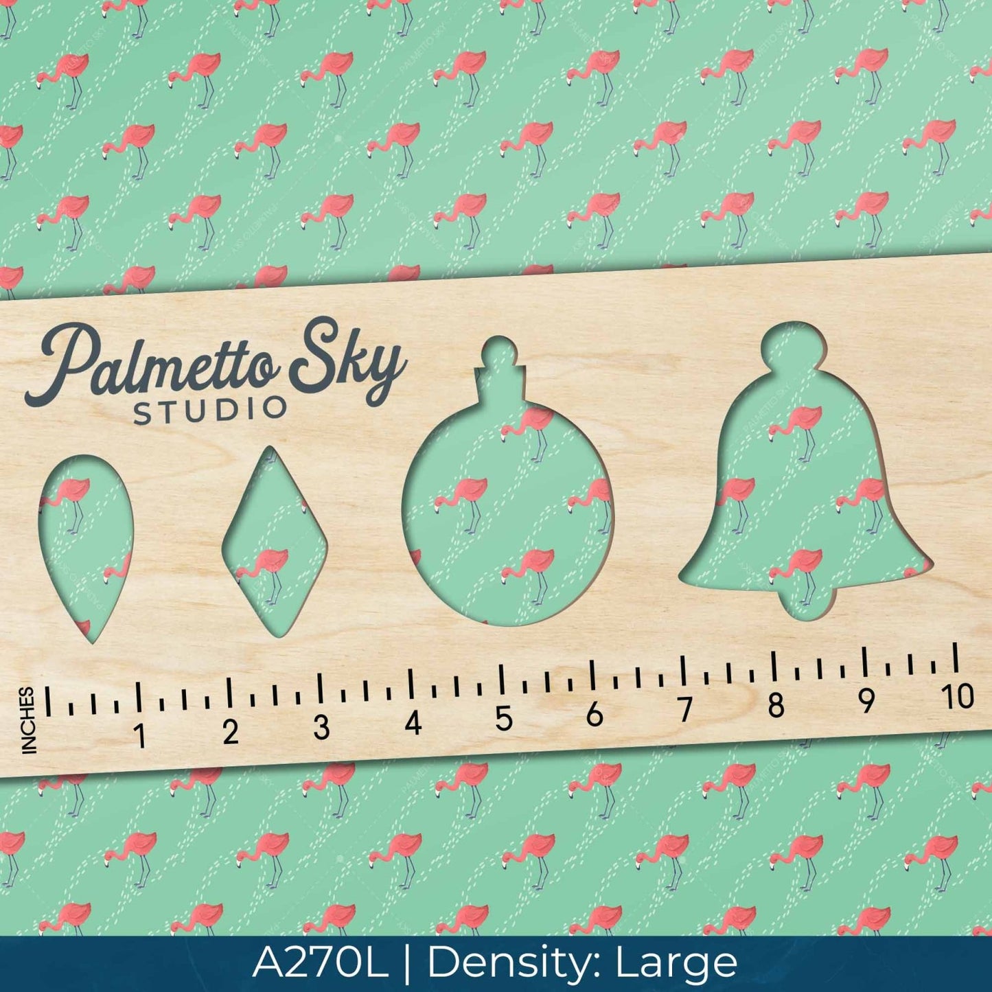 A270 Teal Flamingo Print - Palmetto Sky Studio