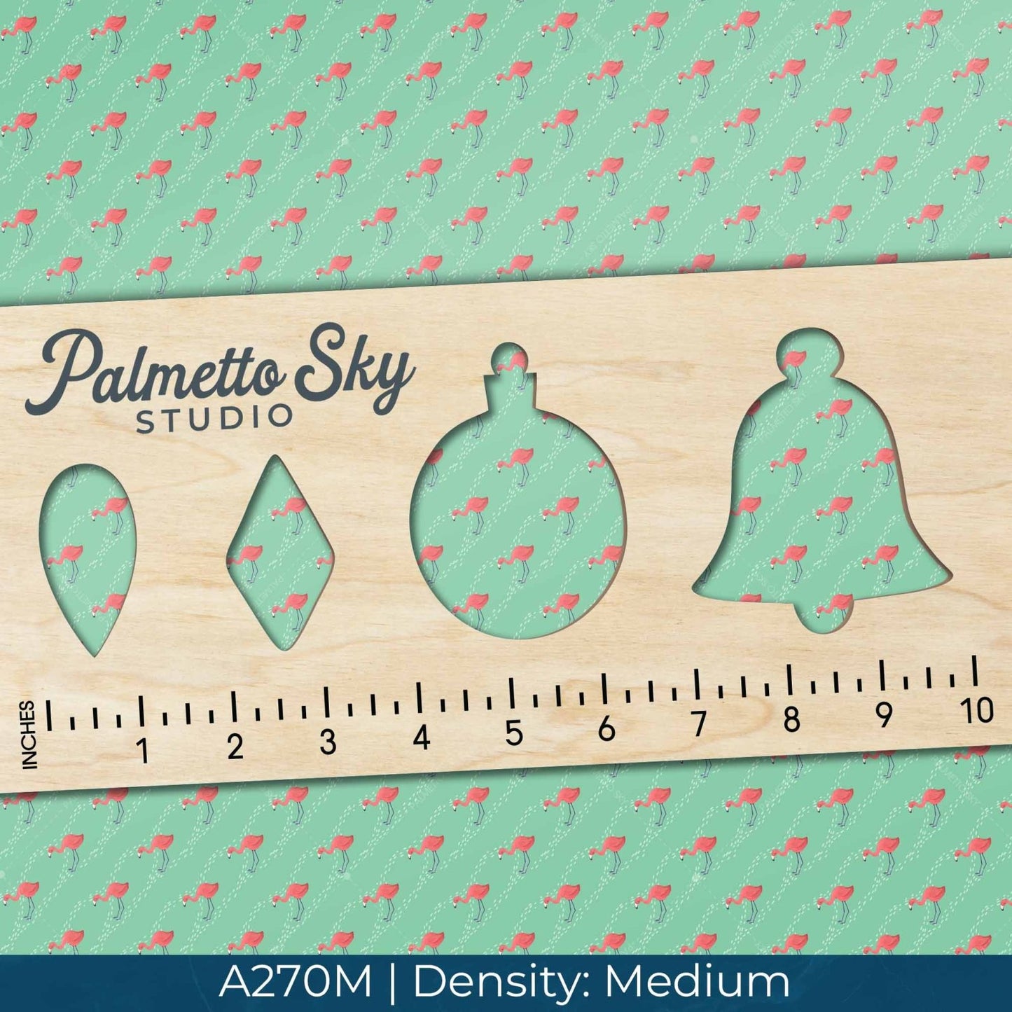 A270 Teal Flamingo Print - Palmetto Sky Studio