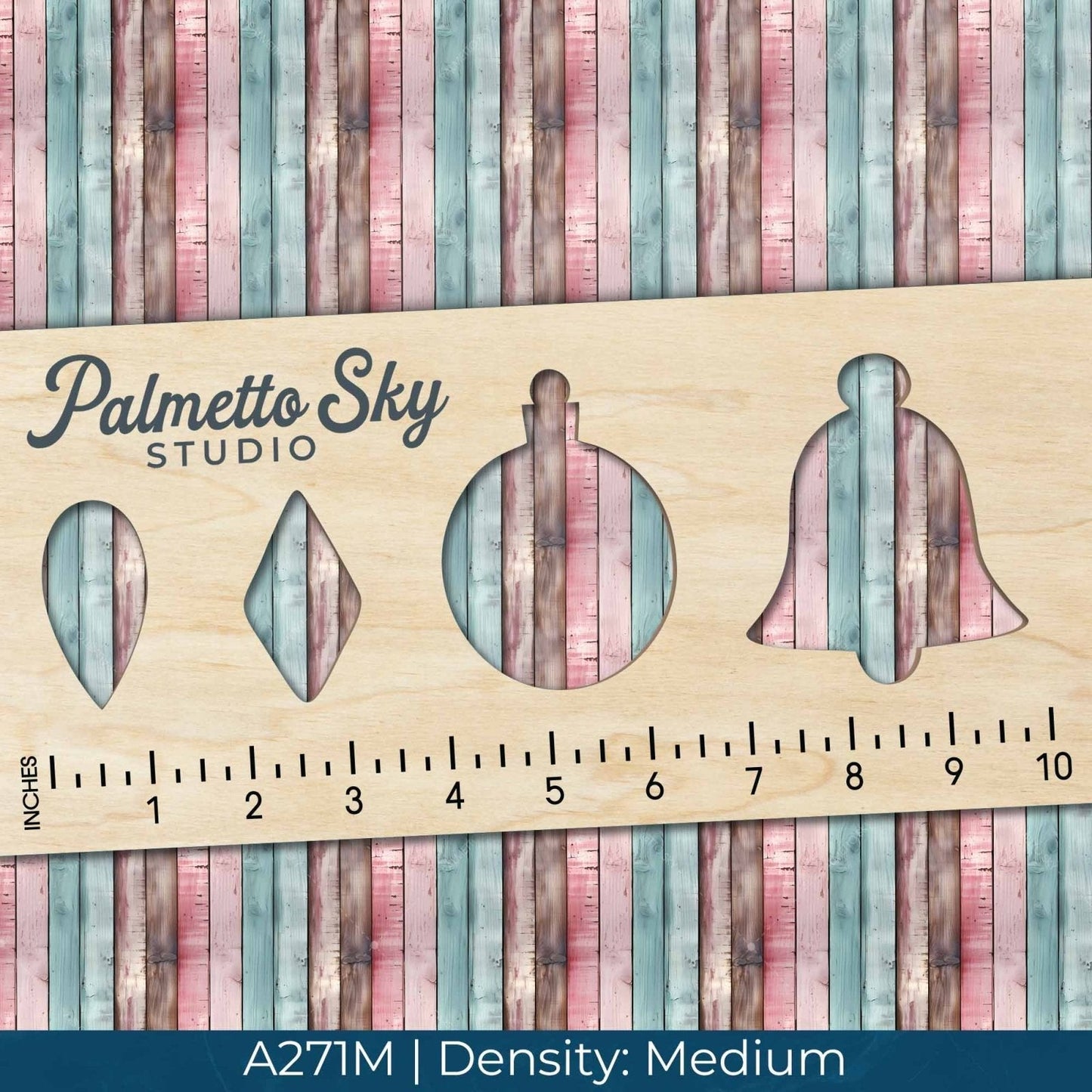 A271 Blue Pink Rustic Wood - Palmetto Sky Studio