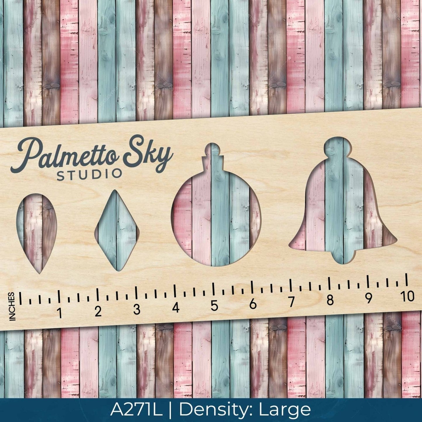 A271 Blue Pink Rustic Wood - Palmetto Sky Studio