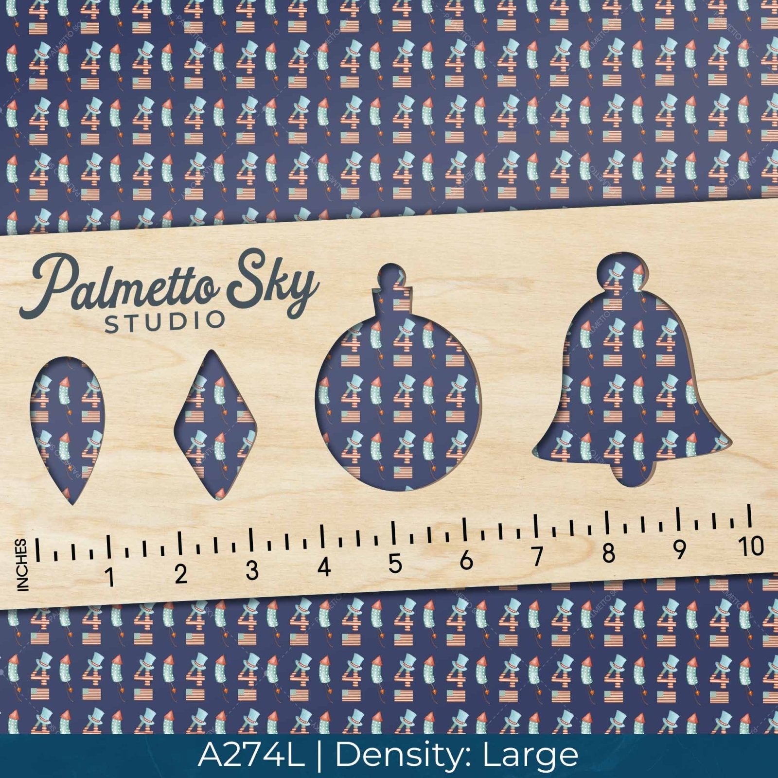 A274 Dark Blue Fourth of July - Palmetto Sky Studio