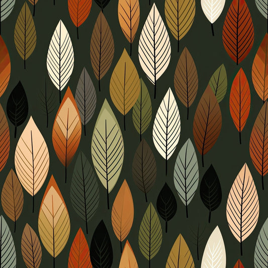 A290 Earth Tone Leaves - Palmetto Sky Studio