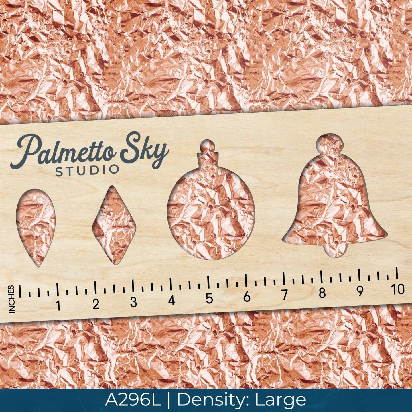 A296 Crinkled Rose Gold Foil - Palmetto Sky Studio