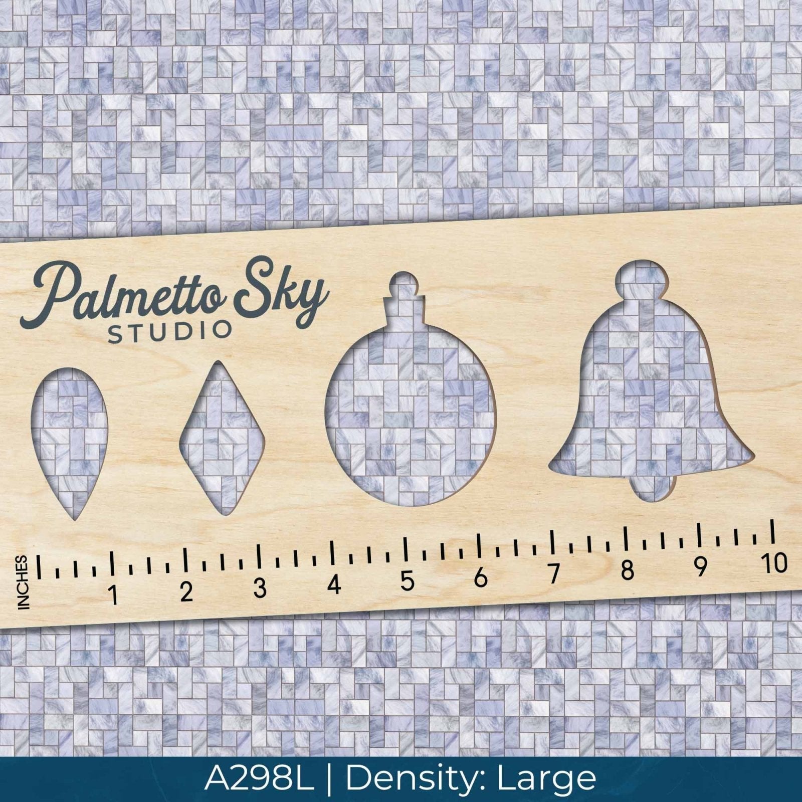 A298 Blue Mosaic Tiles - Palmetto Sky Studio