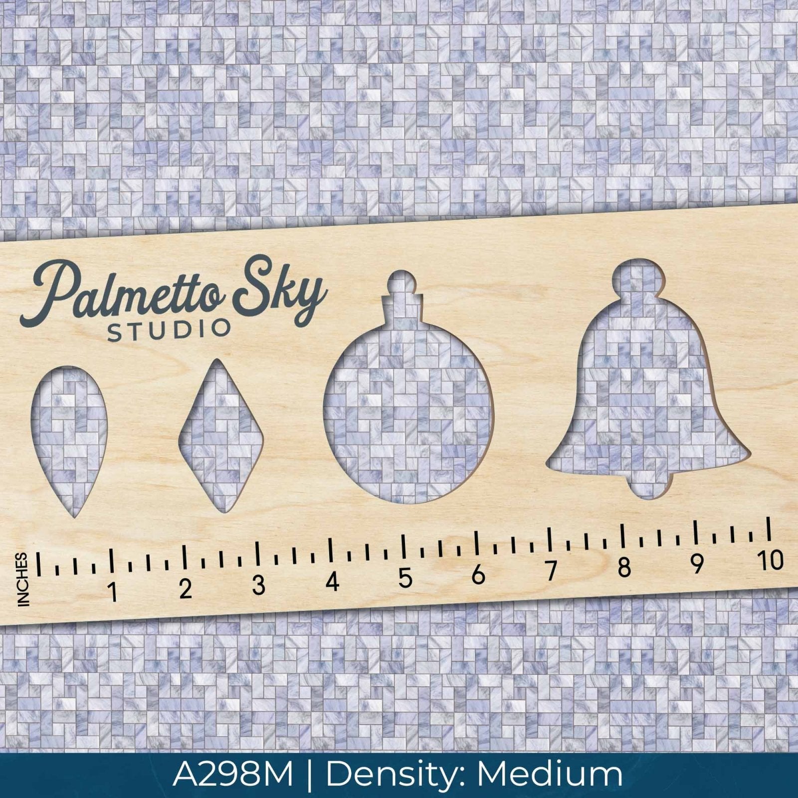 A298 Blue Mosaic Tiles - Palmetto Sky Studio