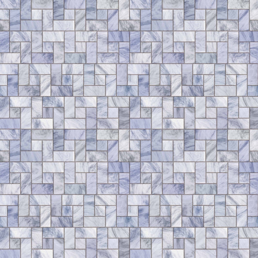 A298 Blue Mosaic Tiles - Palmetto Sky Studio