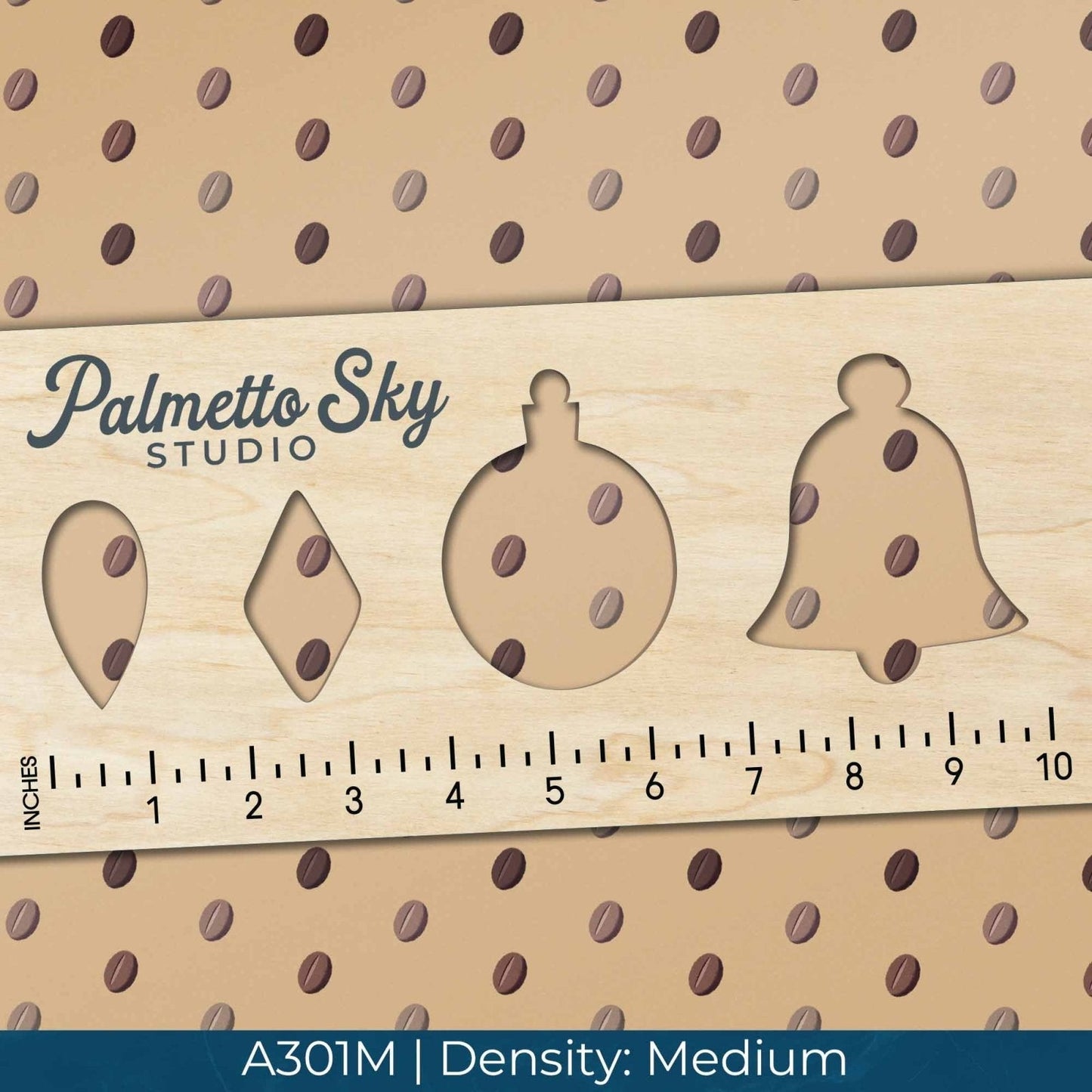 A301 Brown Coffee Beans - Palmetto Sky Studio