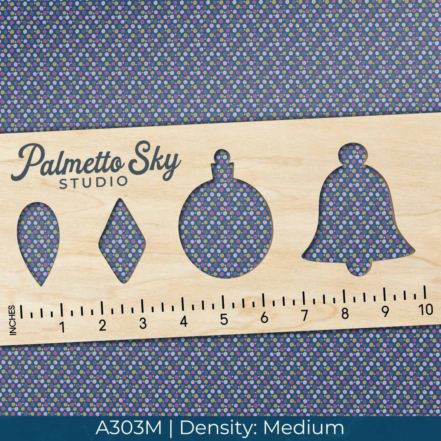 A303 Blue Hand Drawn Polka Dots - Palmetto Sky Studio