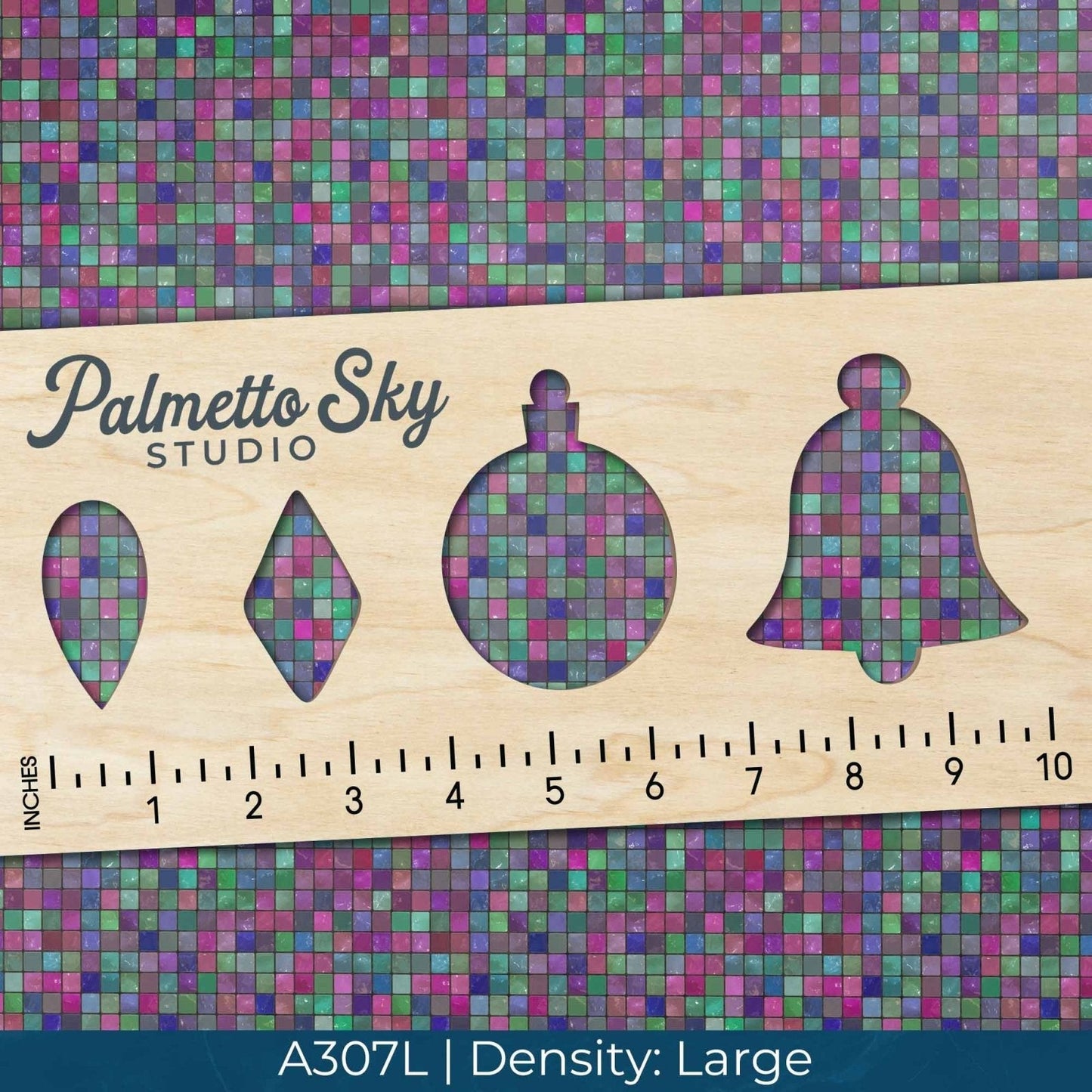 A307 Jewel Tone Mosaic Tiles - Palmetto Sky Studio