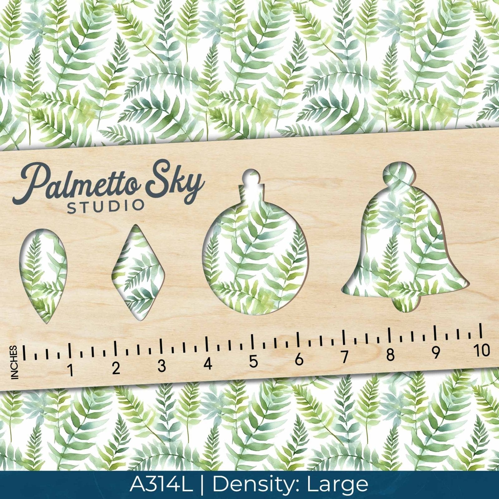 A314 White Watercolor Greenery - Palmetto Sky Studio