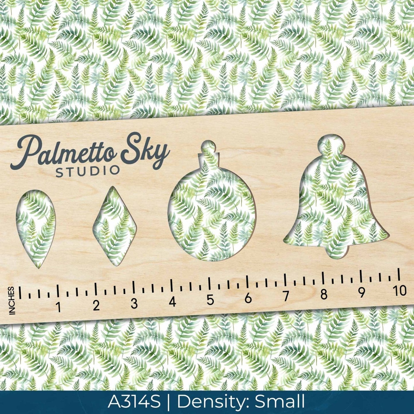 A314 White Watercolor Greenery - Palmetto Sky Studio