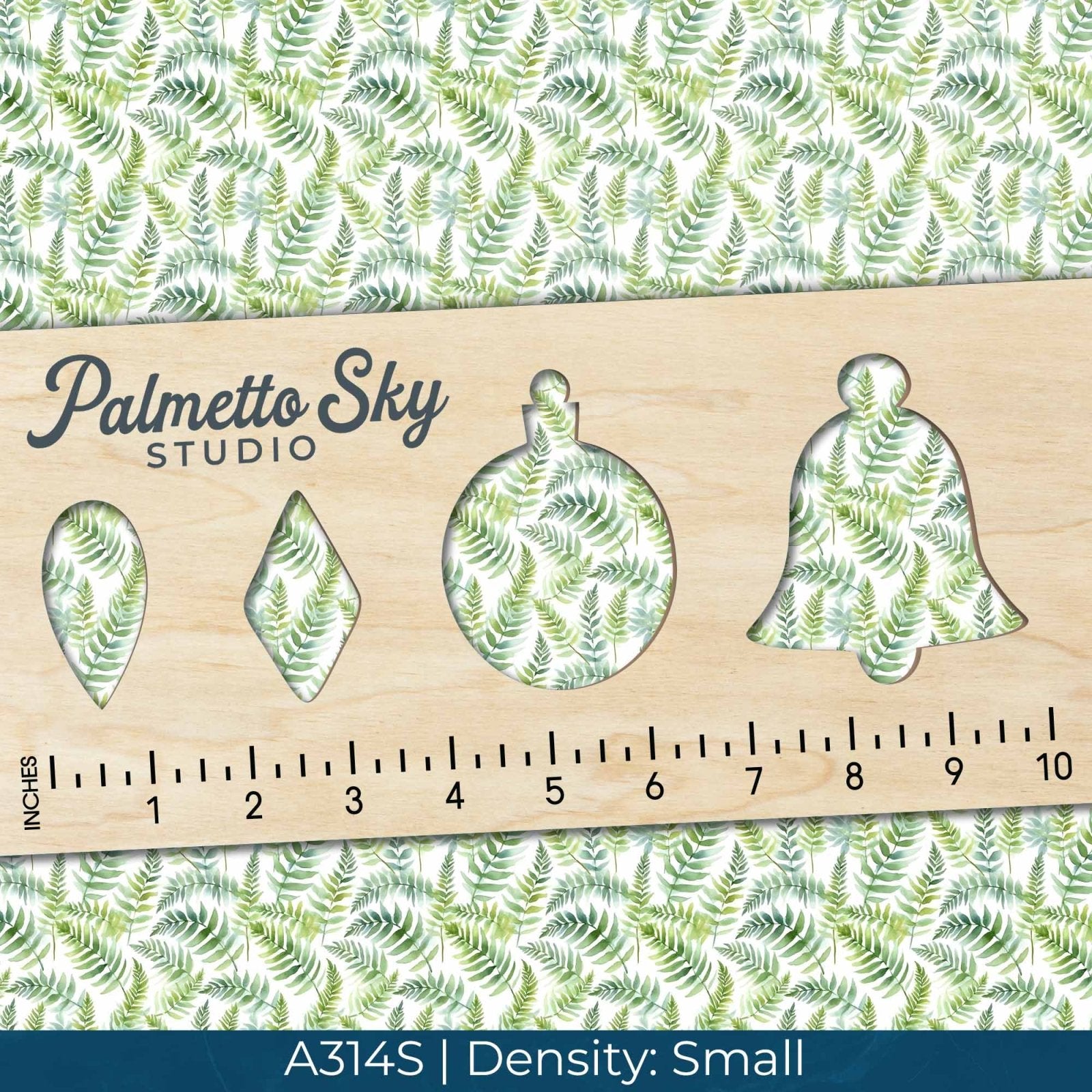 A314 White Watercolor Greenery - Palmetto Sky Studio