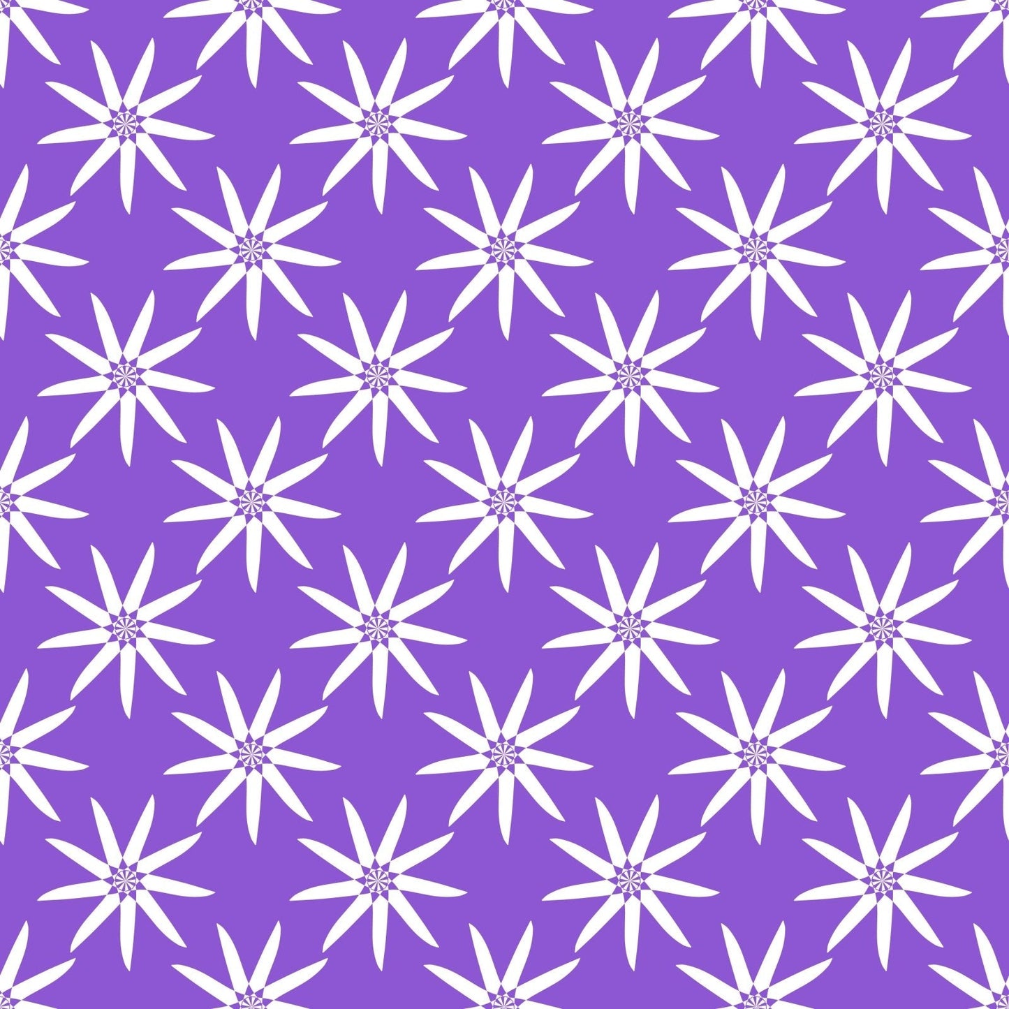 A320 Purple Geometric Flowers - Palmetto Sky Studio