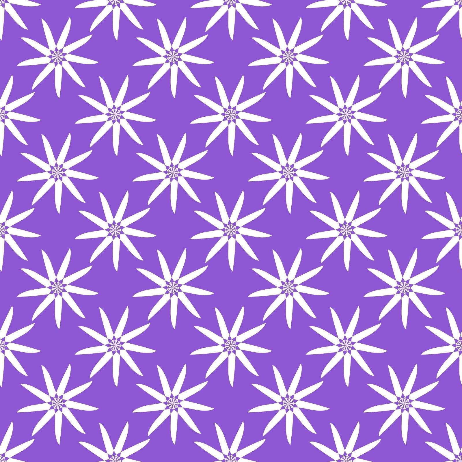 A320 Purple Geometric Flowers - Palmetto Sky Studio