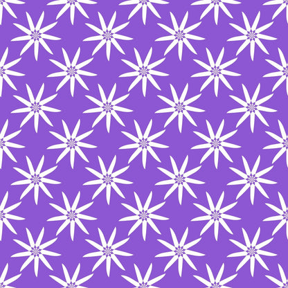 A320 Purple Geometric Flowers - Palmetto Sky Studio