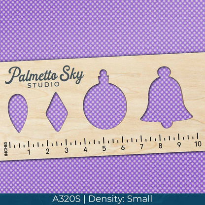 A320 Purple Geometric Flowers - Palmetto Sky Studio