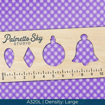 A320 Purple Geometric Flowers - Palmetto Sky Studio