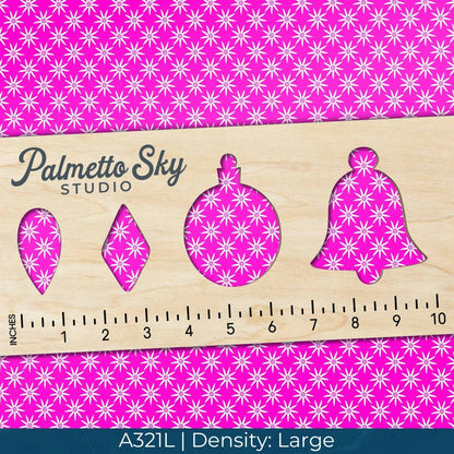 A321 Hot Pink Geometric Flowers - Palmetto Sky Studio