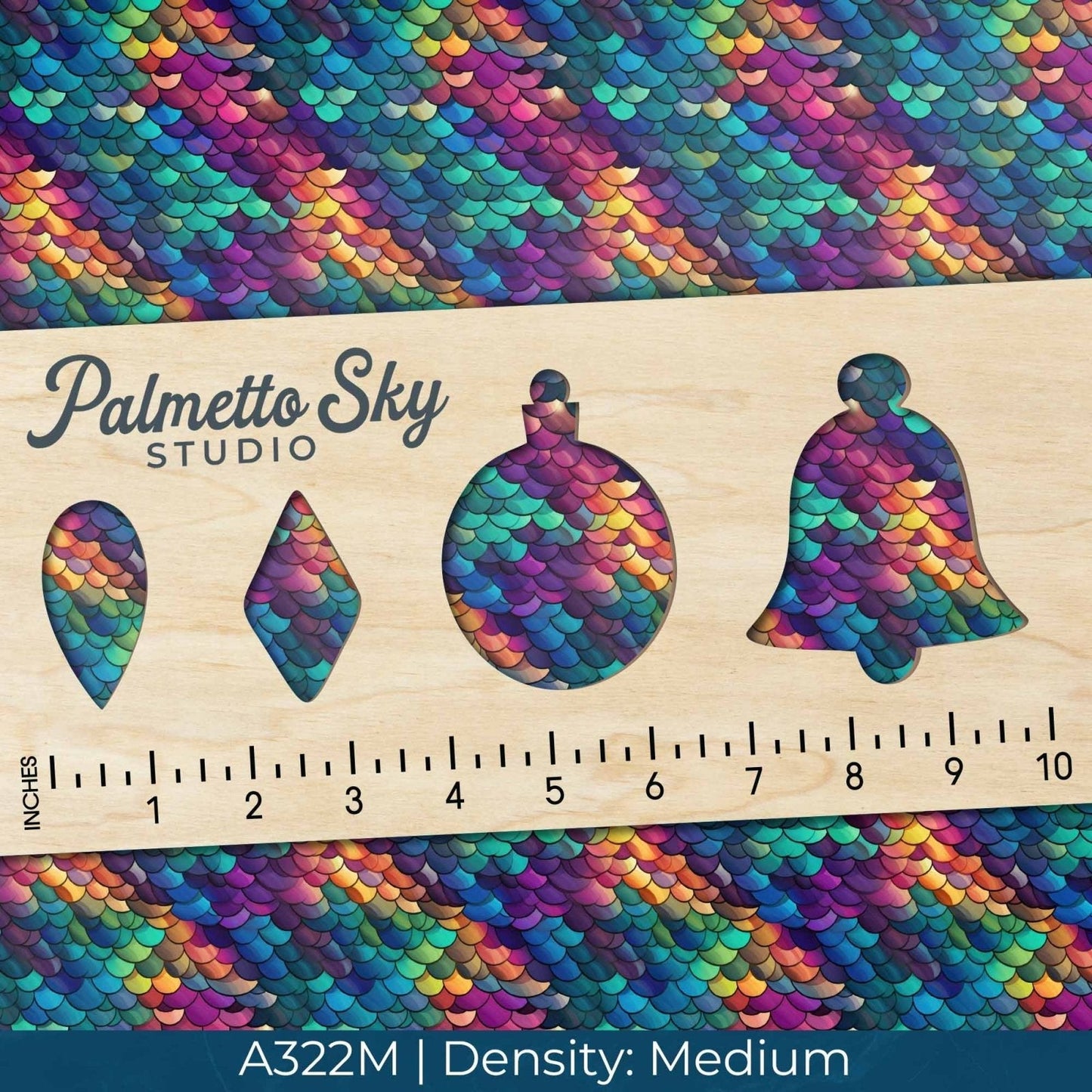 A322 Rainbow Fish Scales - Palmetto Sky Studio