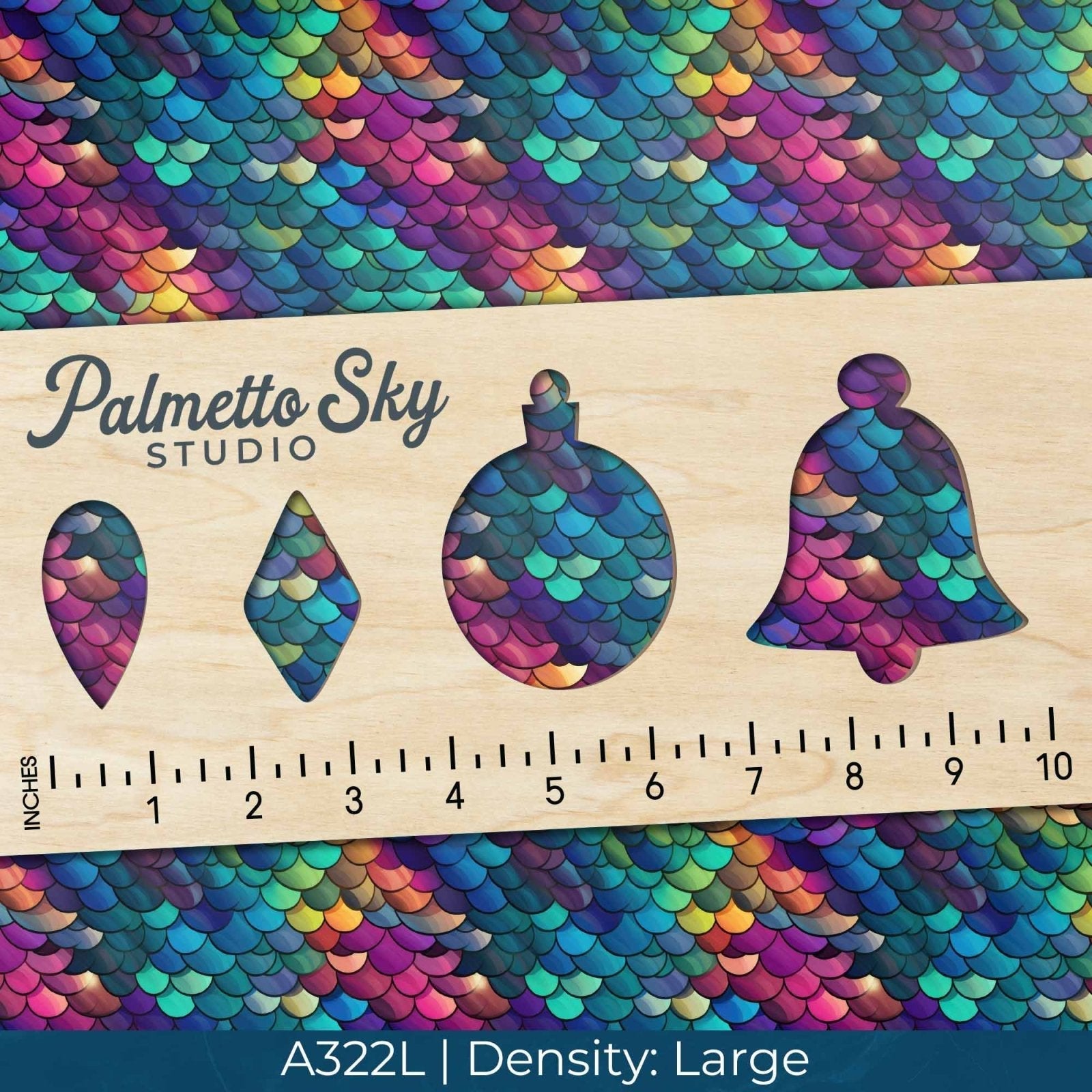 A322 Rainbow Fish Scales - Palmetto Sky Studio