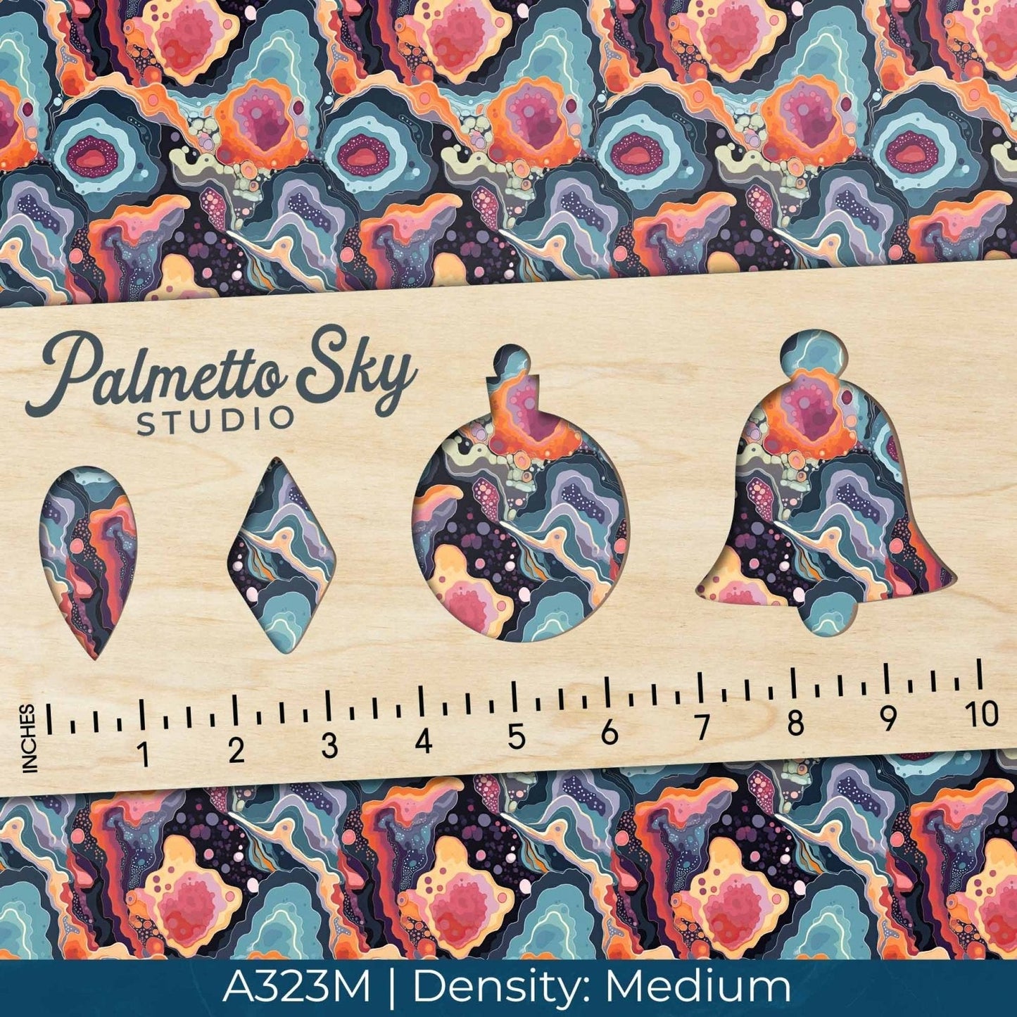 A323 Abstract Geode Agate - Palmetto Sky Studio