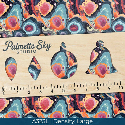 A323 Abstract Geode Agate - Palmetto Sky Studio