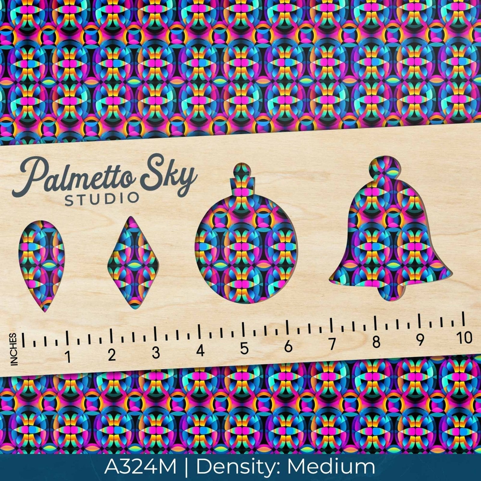 A324 Bright Kaleidoscope Shapes - Palmetto Sky Studio