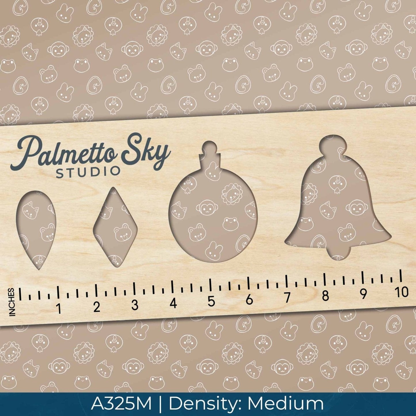 A325 Beige Baby Wild Animals - Palmetto Sky Studio