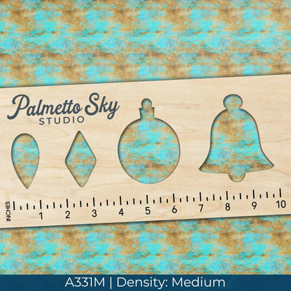 A331 Turquoise Gold Stone - Palmetto Sky Studio