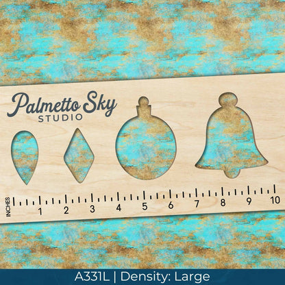 A331 Turquoise Gold Stone - Palmetto Sky Studio