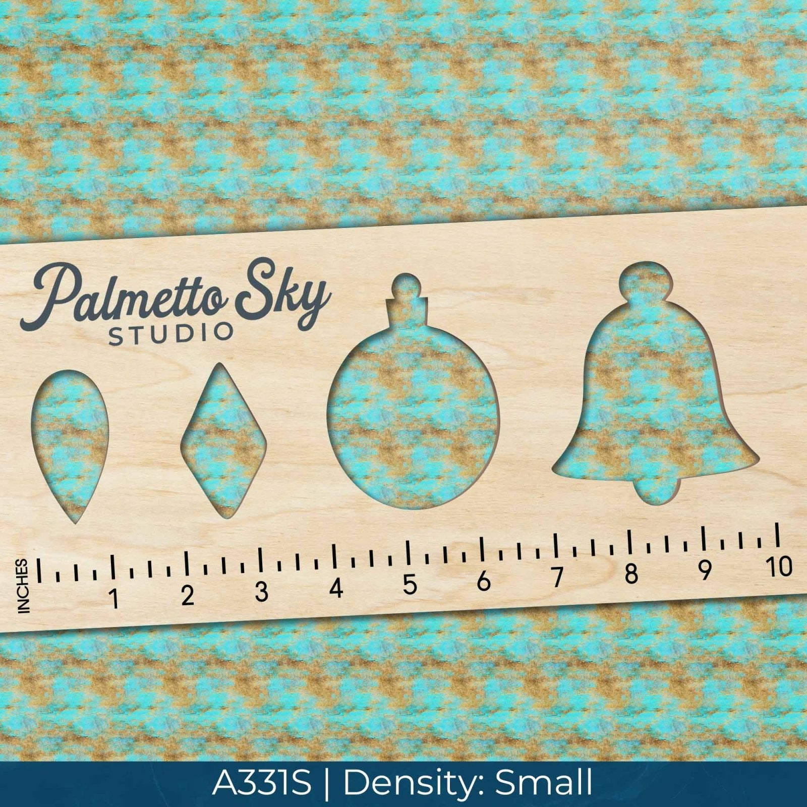 A331 Turquoise Gold Stone - Palmetto Sky Studio