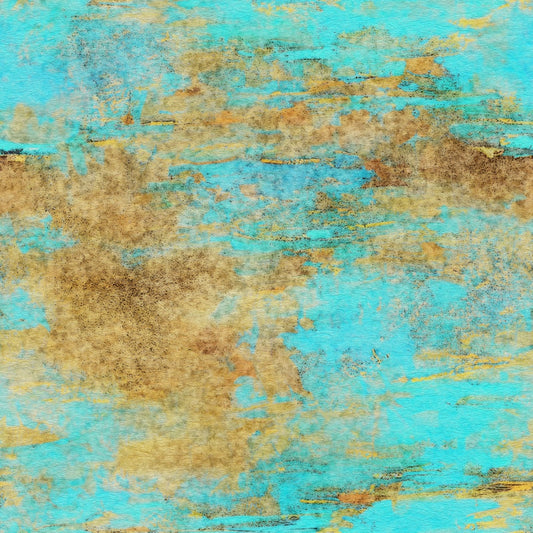 A331 Turquoise Gold Stone - Palmetto Sky Studio