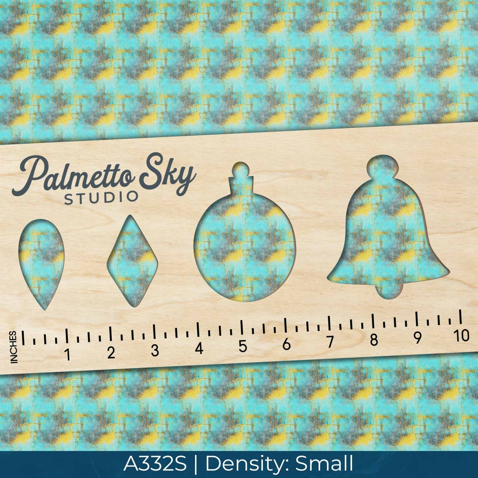 A332 Turquoise Yellow Stone - Palmetto Sky Studio