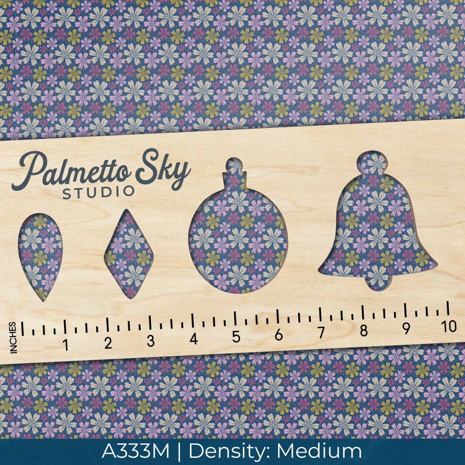 A333 Blue Pink Dainty Florals - Palmetto Sky Studio