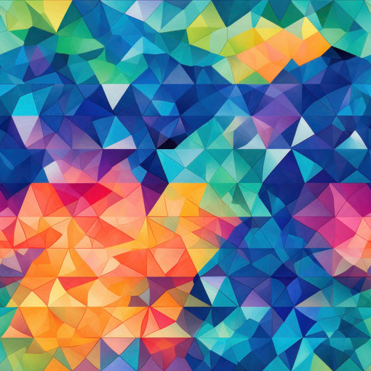 A336 Bright Colorful Geometric - Palmetto Sky Studio
