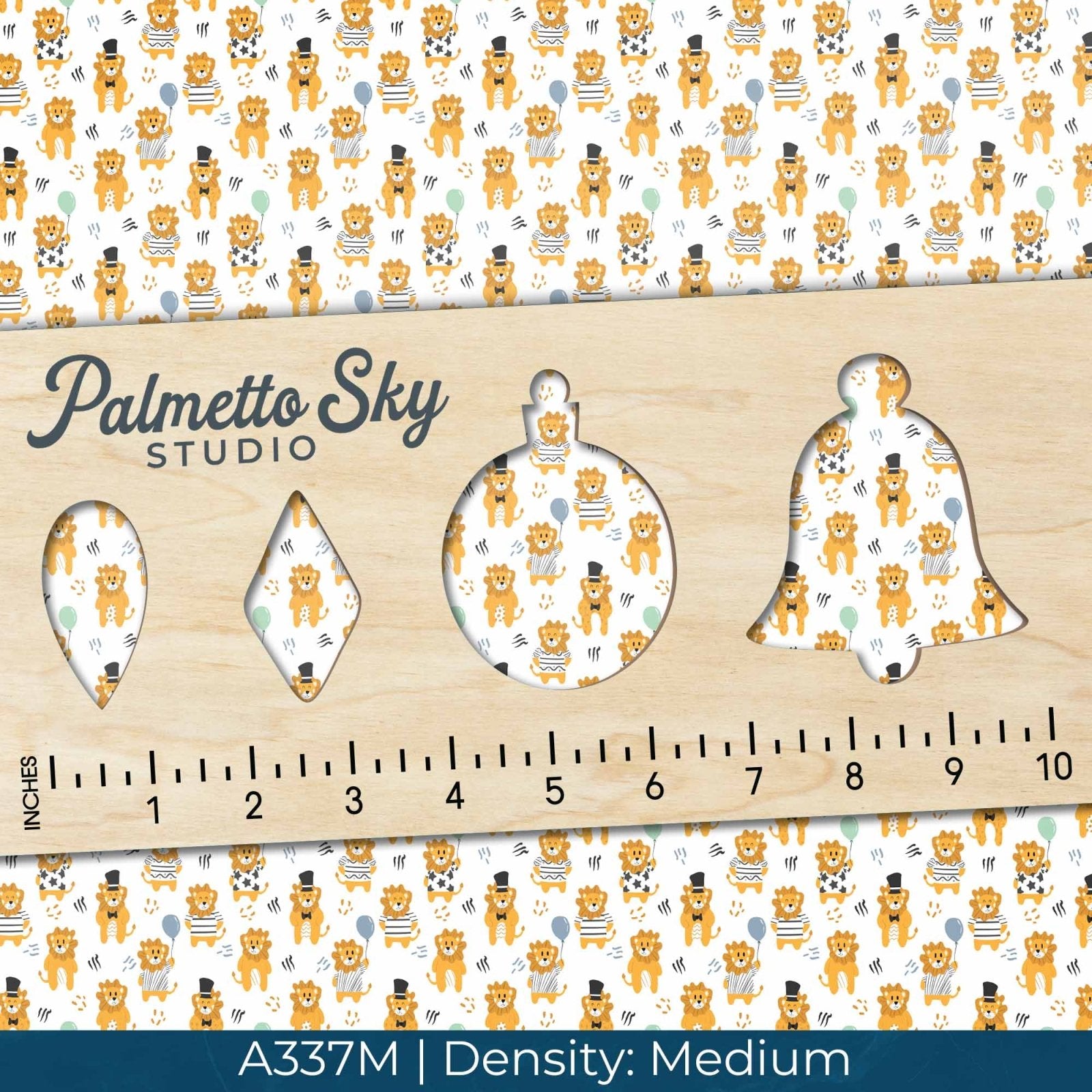 A337 White Party Lions - Palmetto Sky Studio