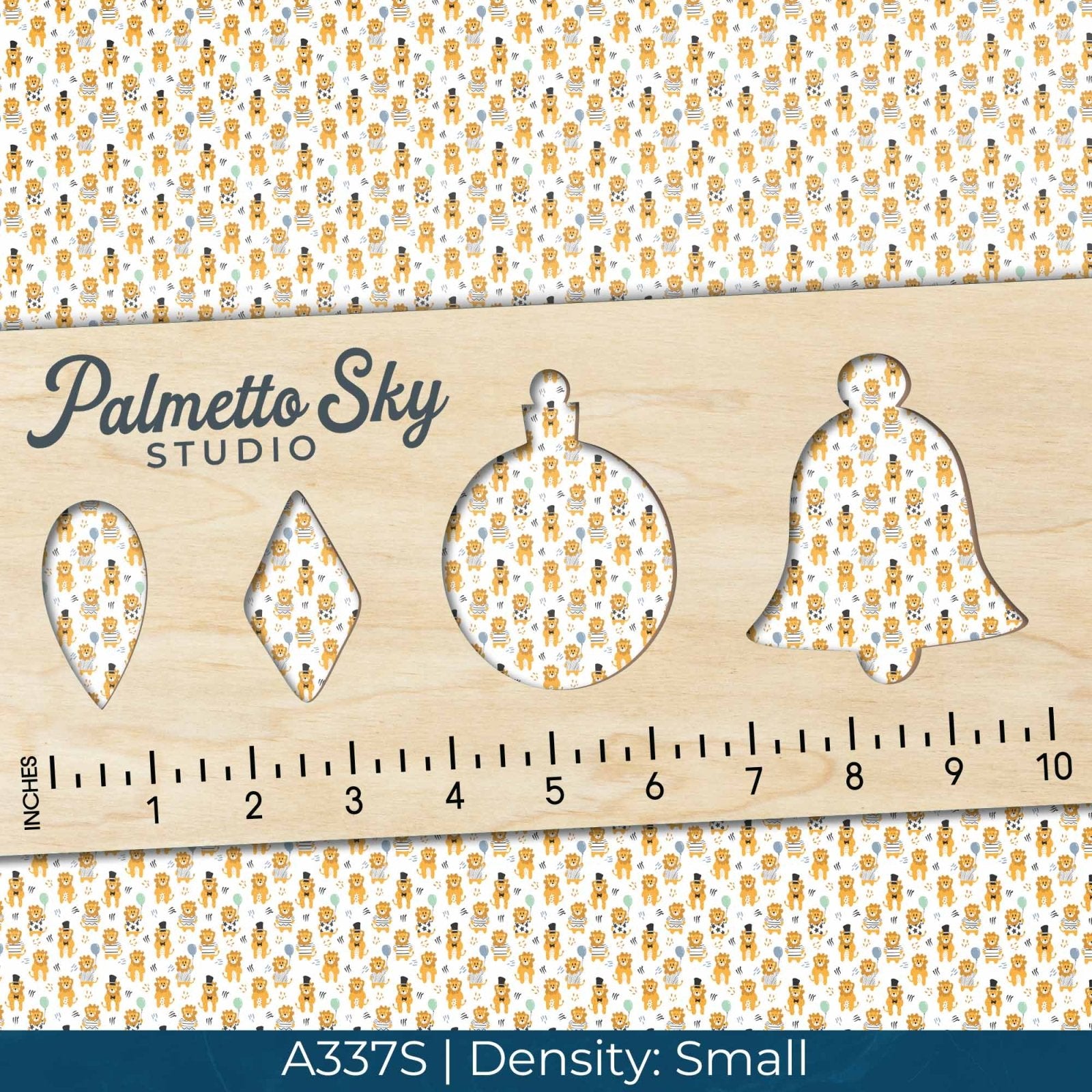 A337 White Party Lions - Palmetto Sky Studio