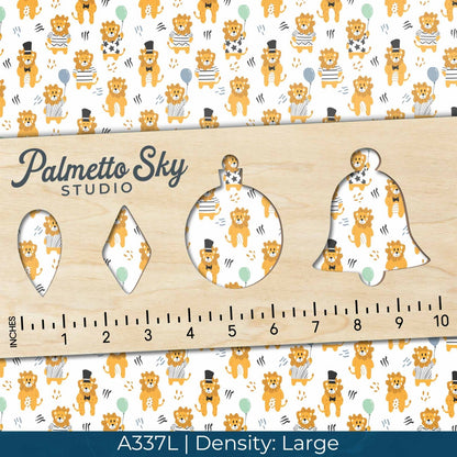 A337 White Party Lions - Palmetto Sky Studio