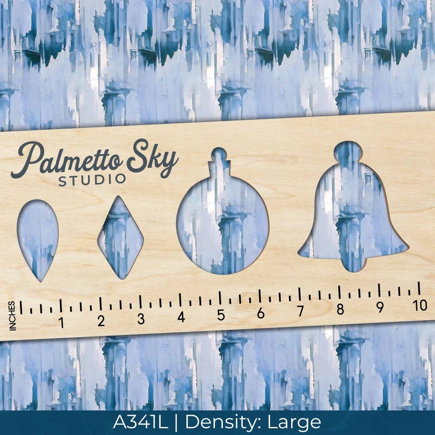 A341 Cracked Blue Paint - Palmetto Sky Studio