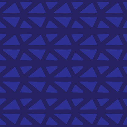 A342 Royal Blue Triangles - Palmetto Sky Studio