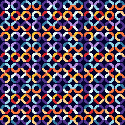 A343 Modern Colorful Circles - Palmetto Sky Studio