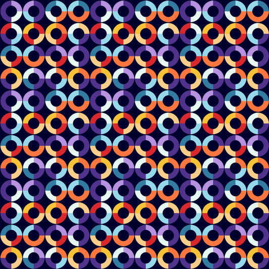 A343 Modern Colorful Circles - Palmetto Sky Studio