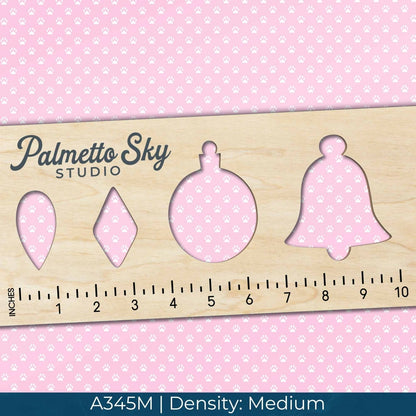 A345 Pink Paw Prints - Palmetto Sky Studio