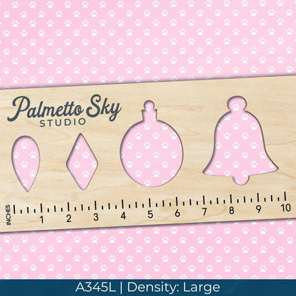 A345 Pink Paw Prints - Palmetto Sky Studio