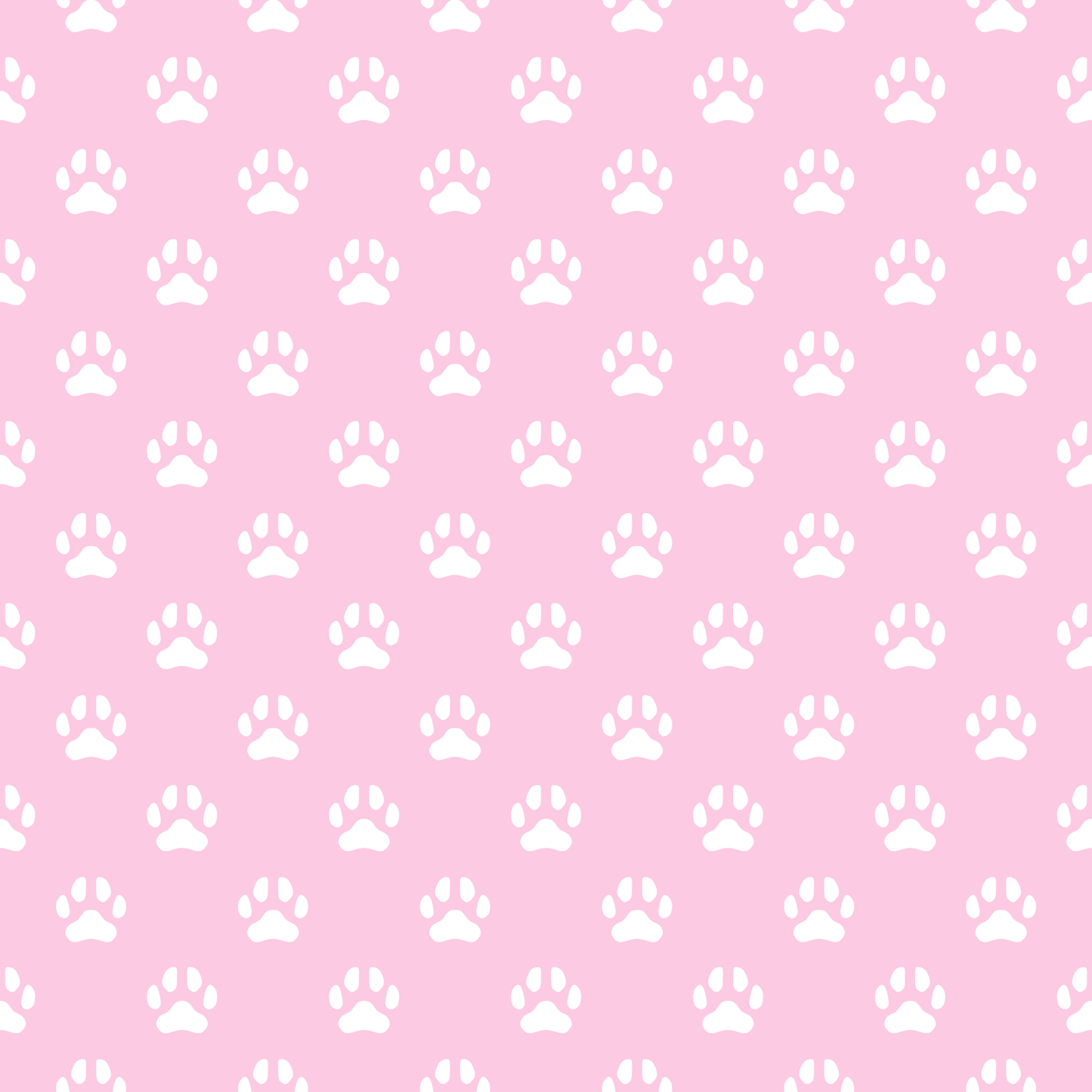 A345 Pink Paw Prints - Palmetto Sky Studio