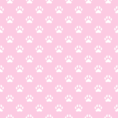 A345 Pink Paw Prints - Palmetto Sky Studio