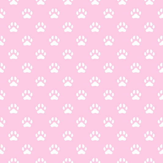 A345 Pink Paw Prints - Palmetto Sky Studio