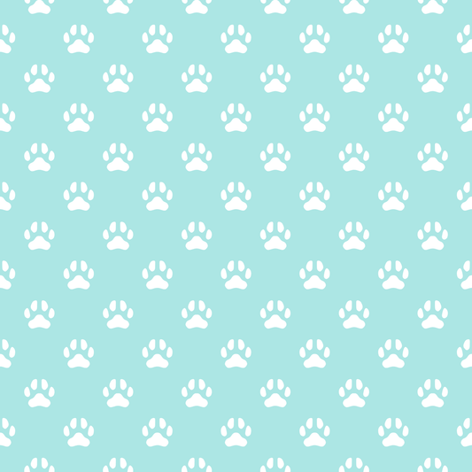 A346 Blue Paw Prints - Palmetto Sky Studio