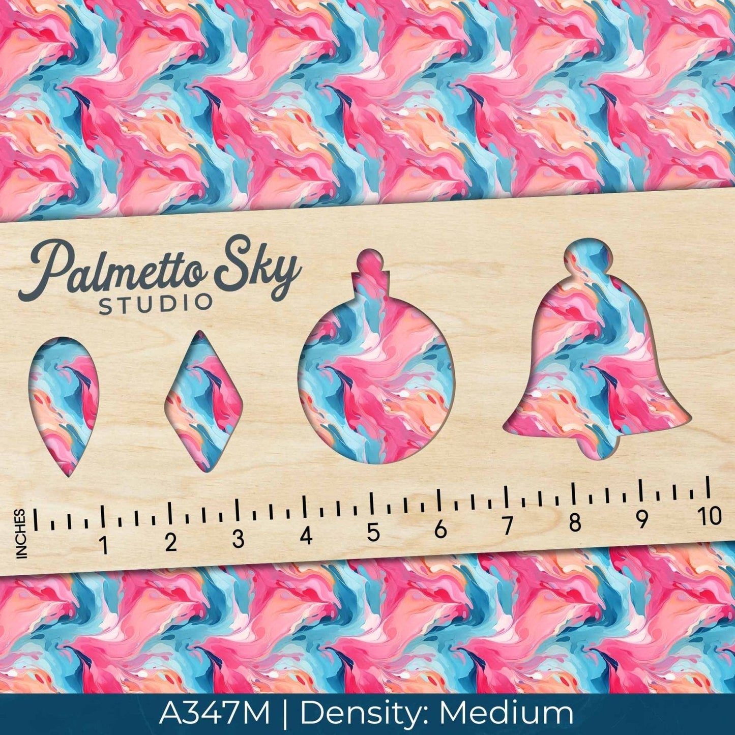 A347 Pink Blue Marble Paint - Palmetto Sky Studio