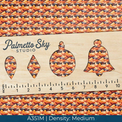 A351 Orange Cloudy Stars - Palmetto Sky Studio